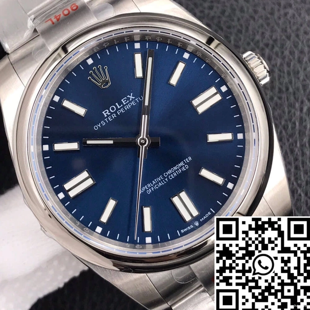 EW Perpetual M124300-0003 Rolex Factory Dial Oyster 41MM Blue 0823